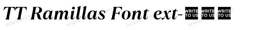 TT Ramillas Font ext字体转换